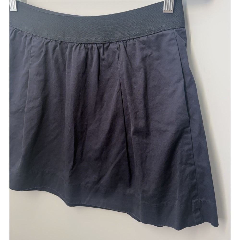 J.Crew Womens Size 6 Navy Mini Skirt 100% Cotton Classic School Work Office - Picture 2 of 6